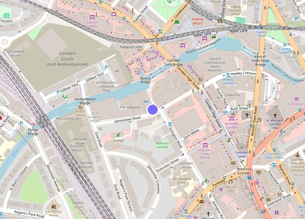Map: Holiday Inn London Camden Lock by IHG